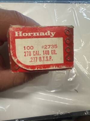 Hornady .270 Cal 140gr BTSP InterLock Bullets #2735 – ~85ct