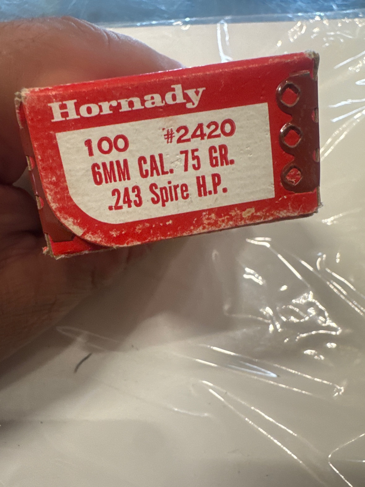 Hornady 6mm 75gr Spire Hollow Point Bullets #2420 – ~50ct