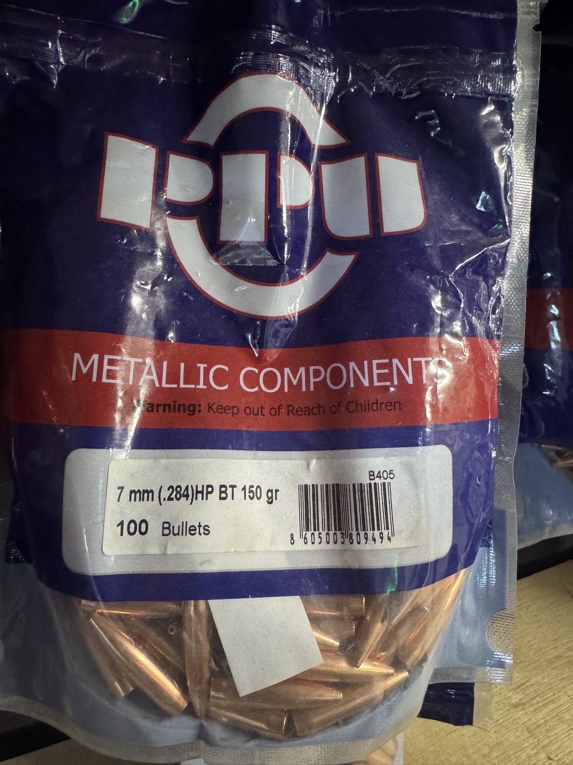 PPU 7mm (.284) 150gr HPBT bullets factory 100ct bag