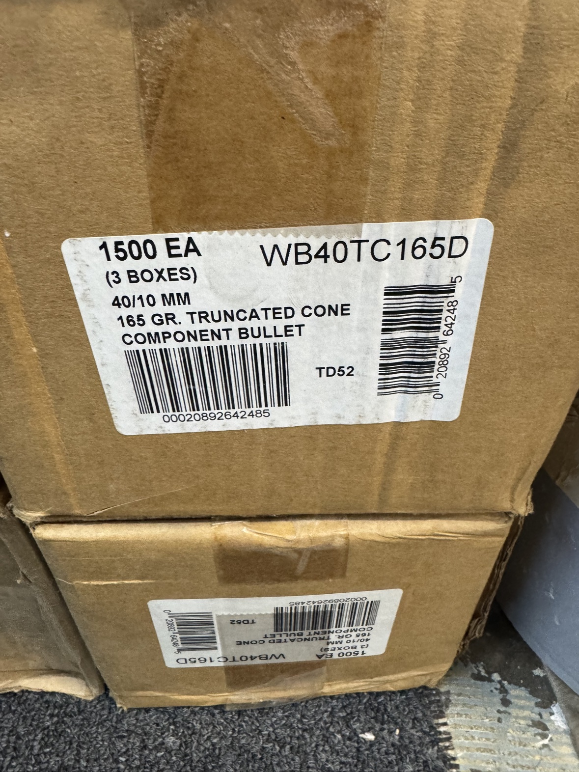 Winchester 40 Cal/10mm 165gr FMJ Bullets – 500ct - Image 3